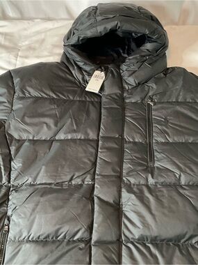 Polo by Ralph Lauren Men's Black Hooded Quilted Puffer Coat
